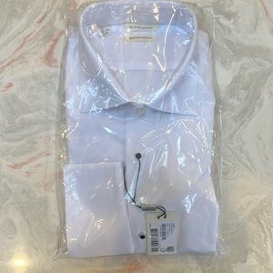 Two White slim suit tuxedo shirt